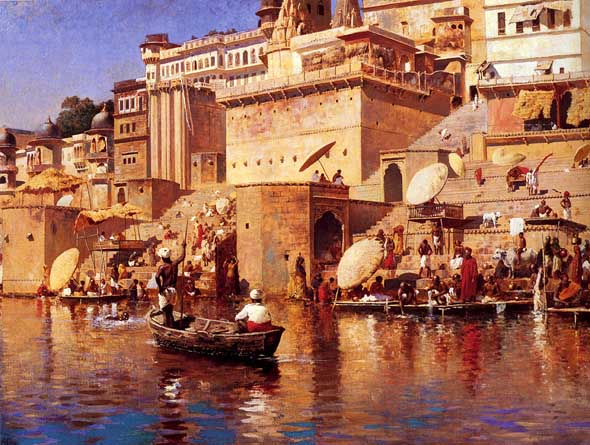 A painting by Edwin Lord Weeks (1883) of Varanasi.jpg