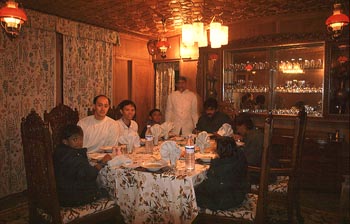 dinner in the houseboat at dal lake.jpg