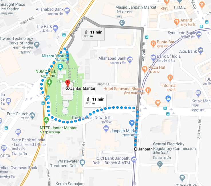 janpath metro station to jantar mantar.jpg