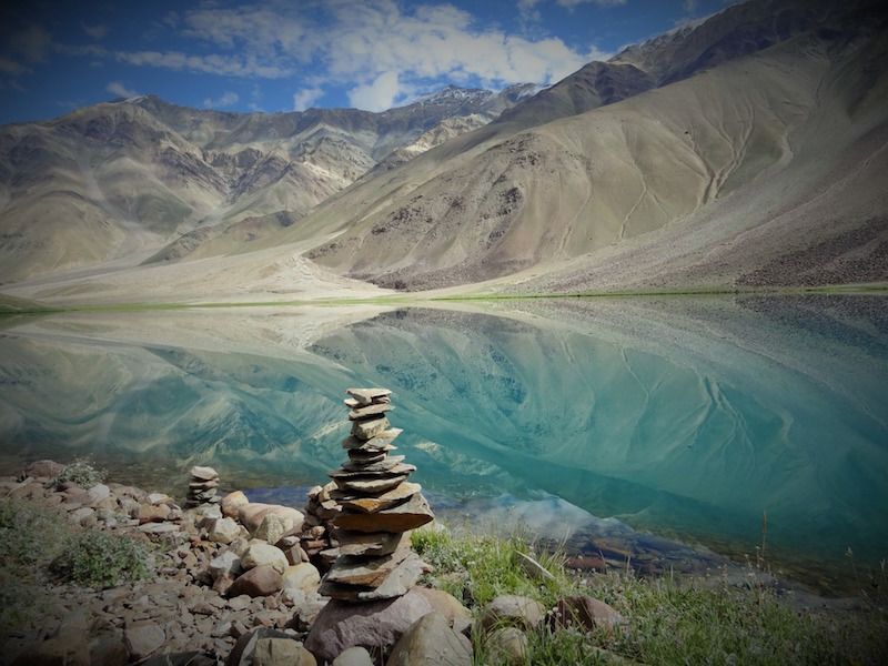 Piles of Stones in Chandra Tal.jpg