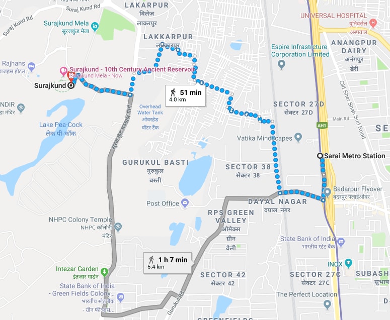 sarai to surajkund by walking.jpg