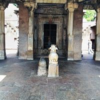 Nandi at Someshwar temple Bhangarh