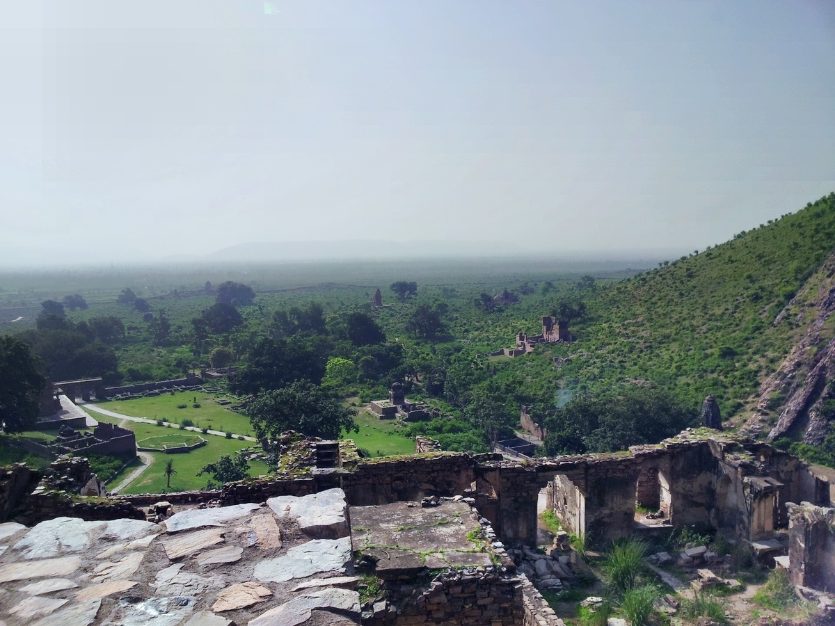 Bhangarh fort view from top of the palace