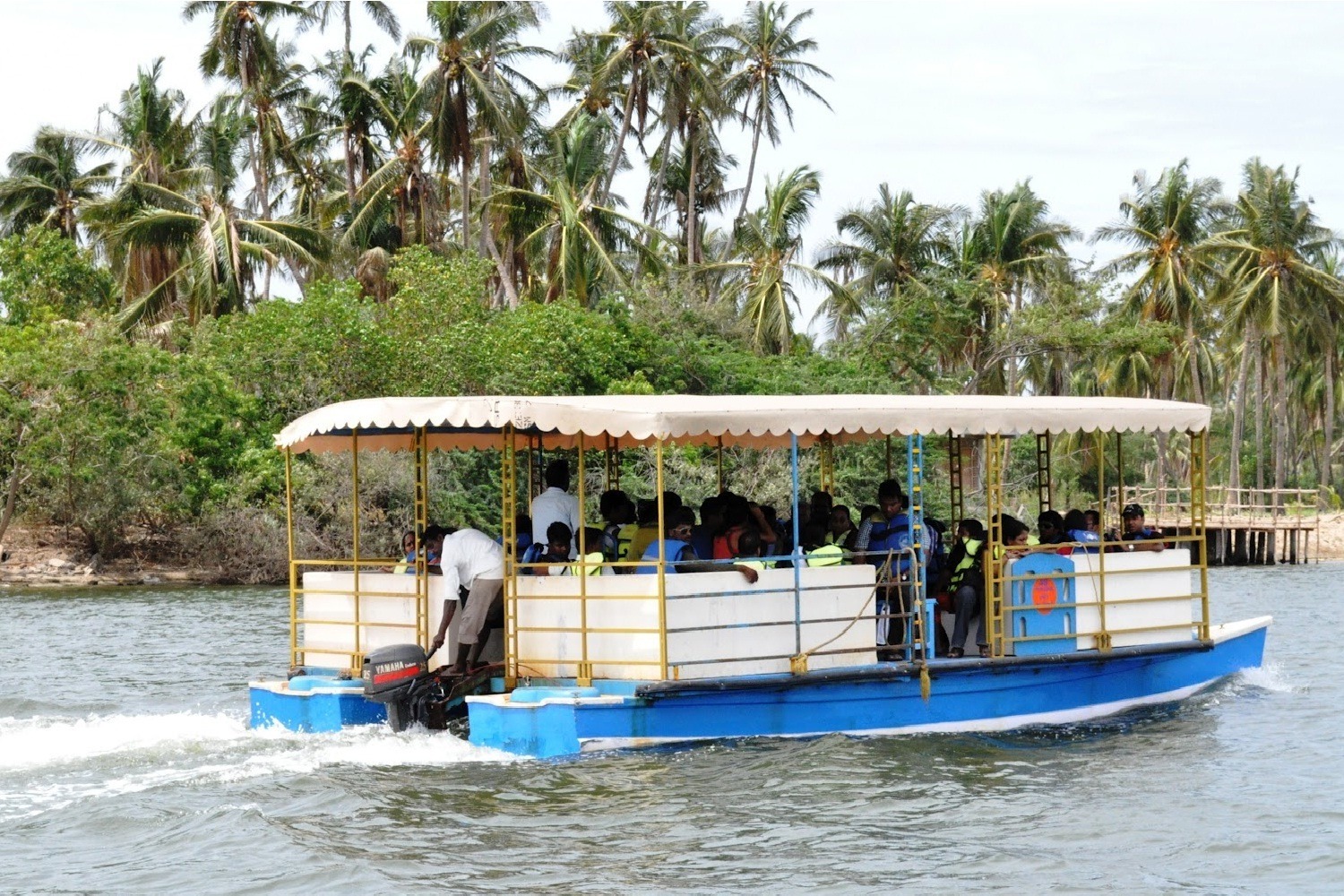 Ferry Ride Through Chunnambar Backwaters