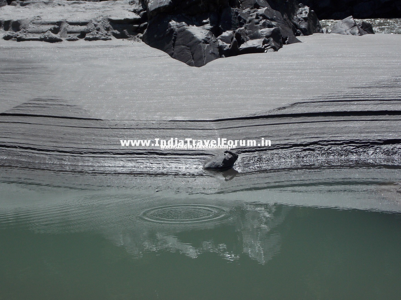 White sand beach, Rishikesh